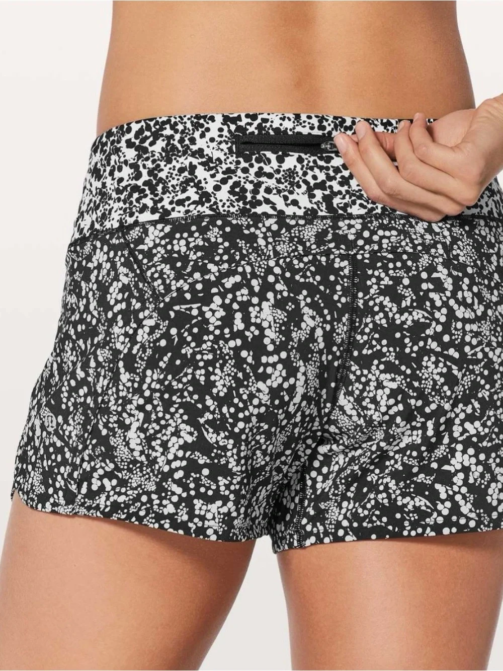 Lululemon Run Times Short ll Speckled Chirasu Print Athletic Shorts